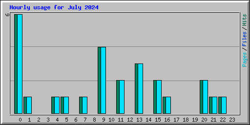 Hourly usage for July 2024