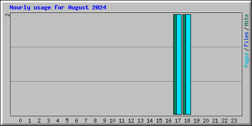 Hourly usage for August 2024