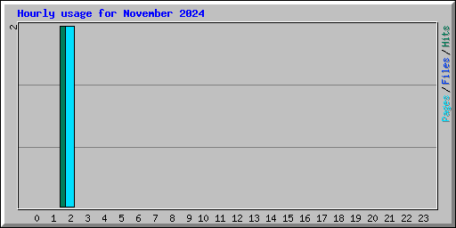 Hourly usage for November 2024