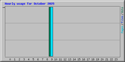 Hourly usage for October 2025